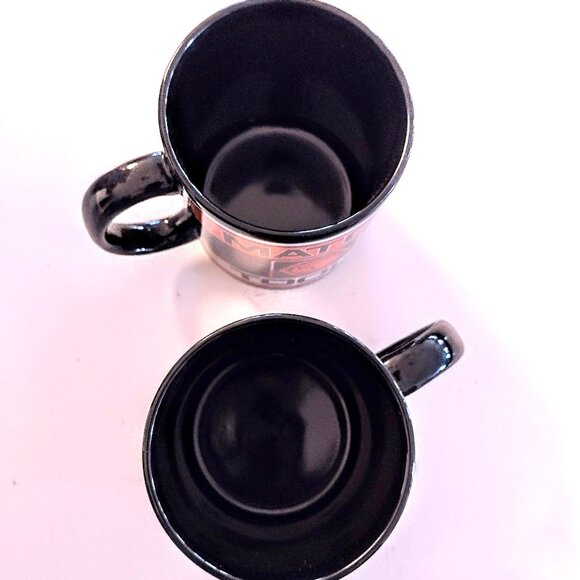 MATCO Tools ~ Set 2 Ceramic Mugs ~ Black w/Orange-Red & White Design ~ NEW w/Box - Picture 5 of 5